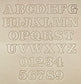 1" Tall DELRIN Alphabet/Letter Embossing Plate Set - 5B