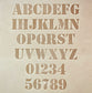 1" Tall DELRIN Alphabet/Letter Embossing Plate Set - 6A