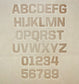 1" Tall DELRIN Alphabet/Letter Embossing Plate Set - 4A