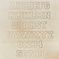 1" Tall DELRIN Alphabet/Letter Embossing Plate Set - 2B